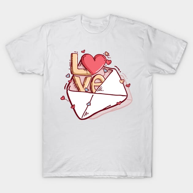 Valentine Day! Special Love Letter T-Shirt by lolisfresh